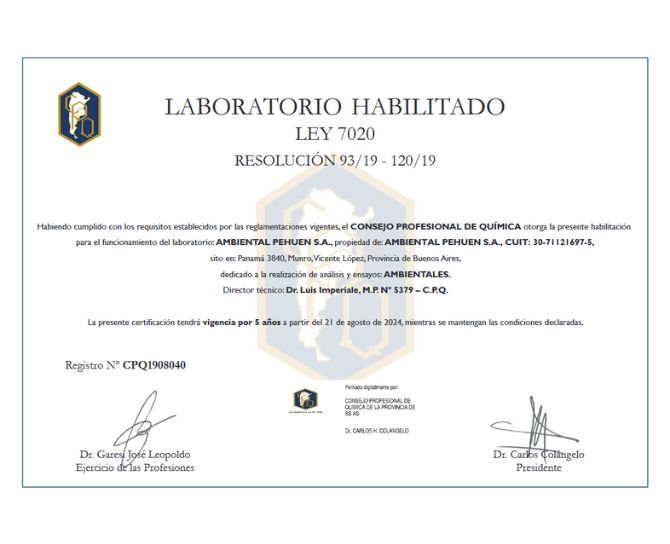 Laboratorio Ambiental Pehuen